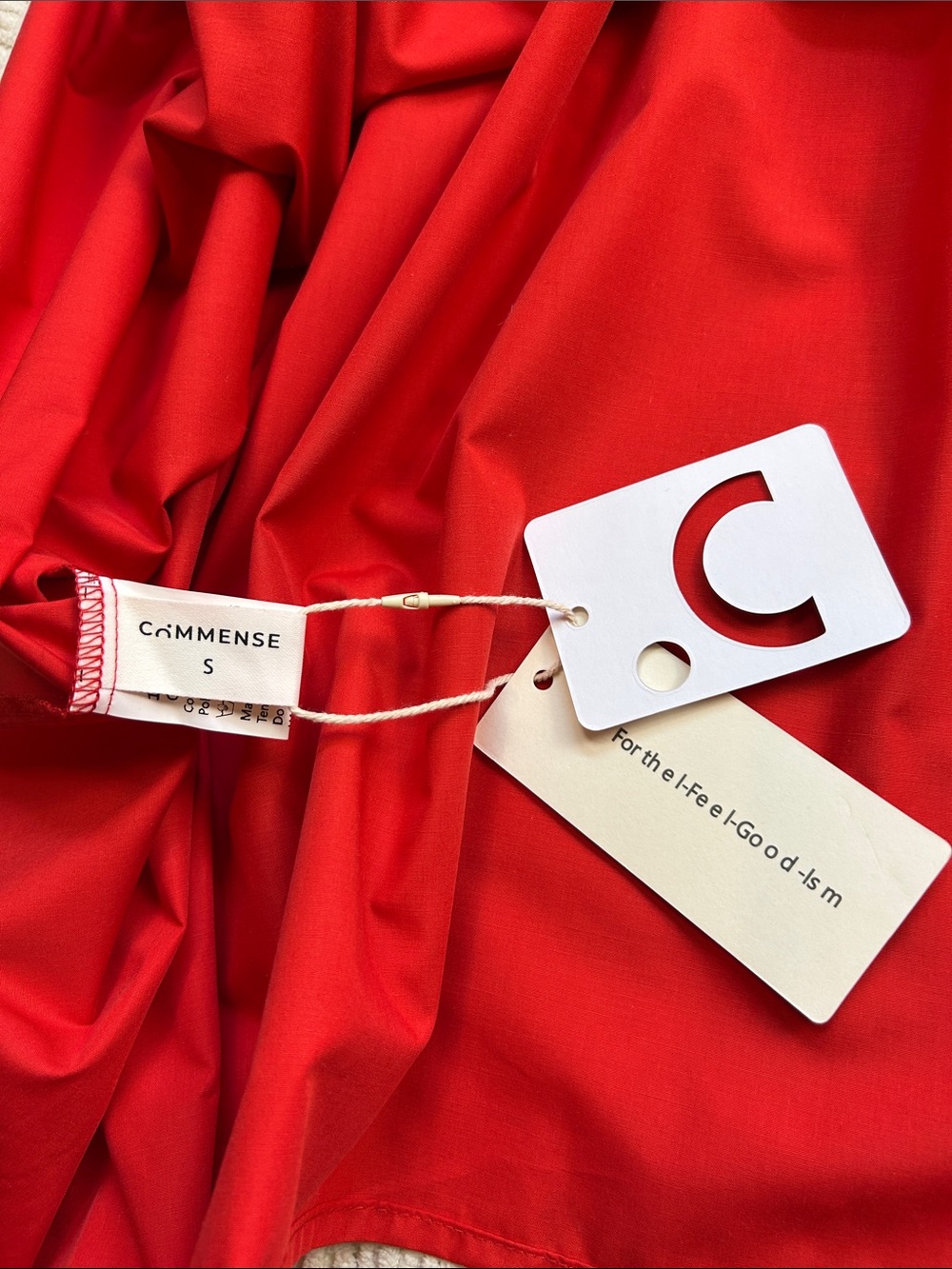 NWT Commense Solid Backless Long Dress Red Small - Picture 7 of 8